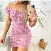 Summer Sexy Off Shoulder Mini Dress Women Fashion