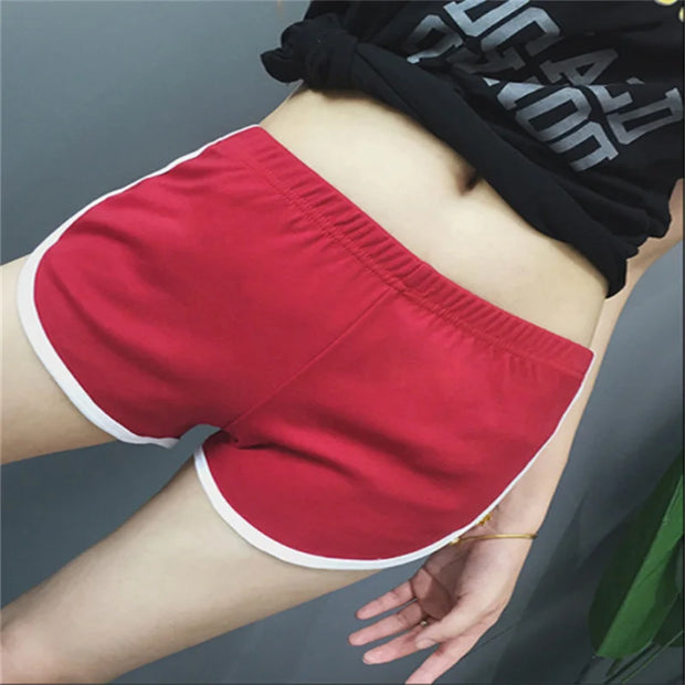 Women Summer 2024 New Candy Color Anti Emptied Skinny Shorts