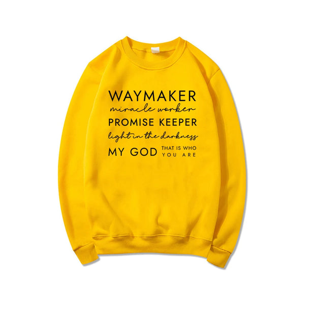 Christian Sweatshirt Waymaker Clothes Religious Gifts Women