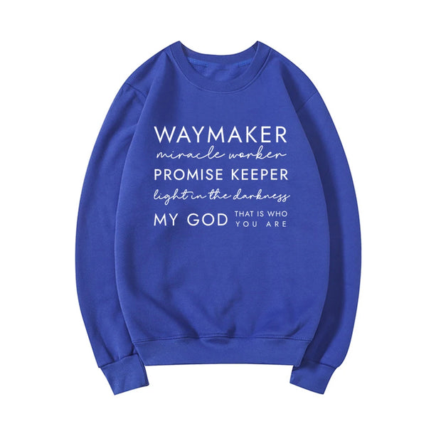 Christian Sweatshirt Waymaker Clothes Religious Gifts Women