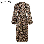 Plus Size VONDA Women Elegant Maxi Dress 2024