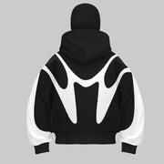 2024 autumn and winter new spliced contrasting hip-hop hoodie