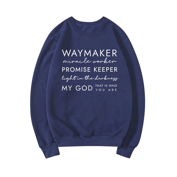 Christian Sweatshirt Waymaker Clothes Religious Gifts Women