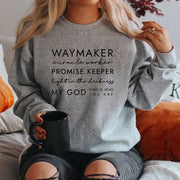 Christian Sweatshirt Waymaker Clothes Religious Gifts Women